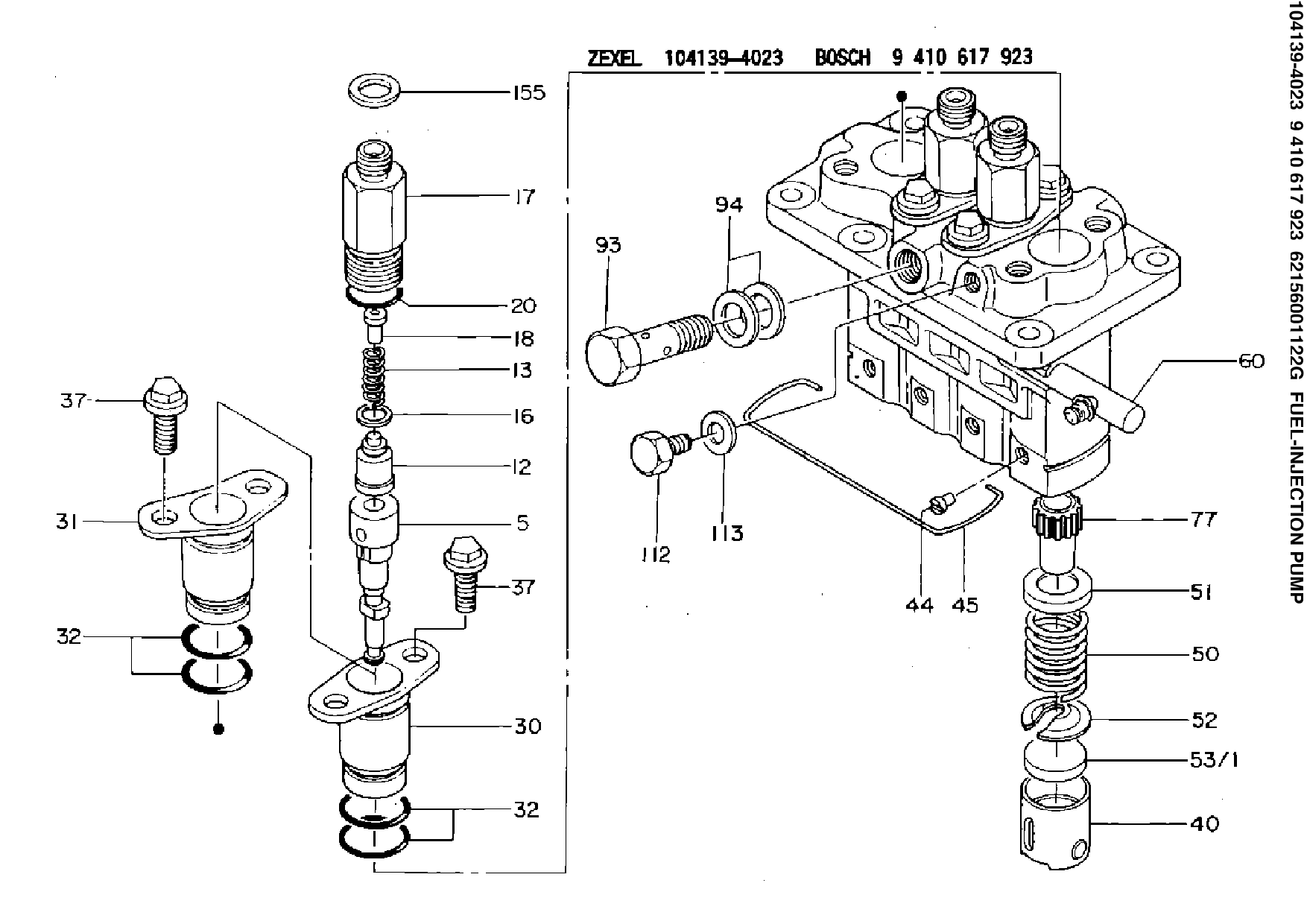 Bosch 9410617923 Fuel-Injection Pump 